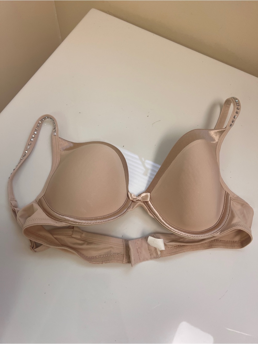 Everyday Smooth Nude T-shirt Bra with Rhinestone Straps